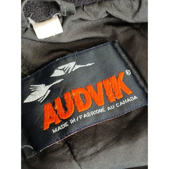 Vintage Audvik Red Winter Puffer Coat Jacket Size Medium M Made In Canada - Picture 5 of 16